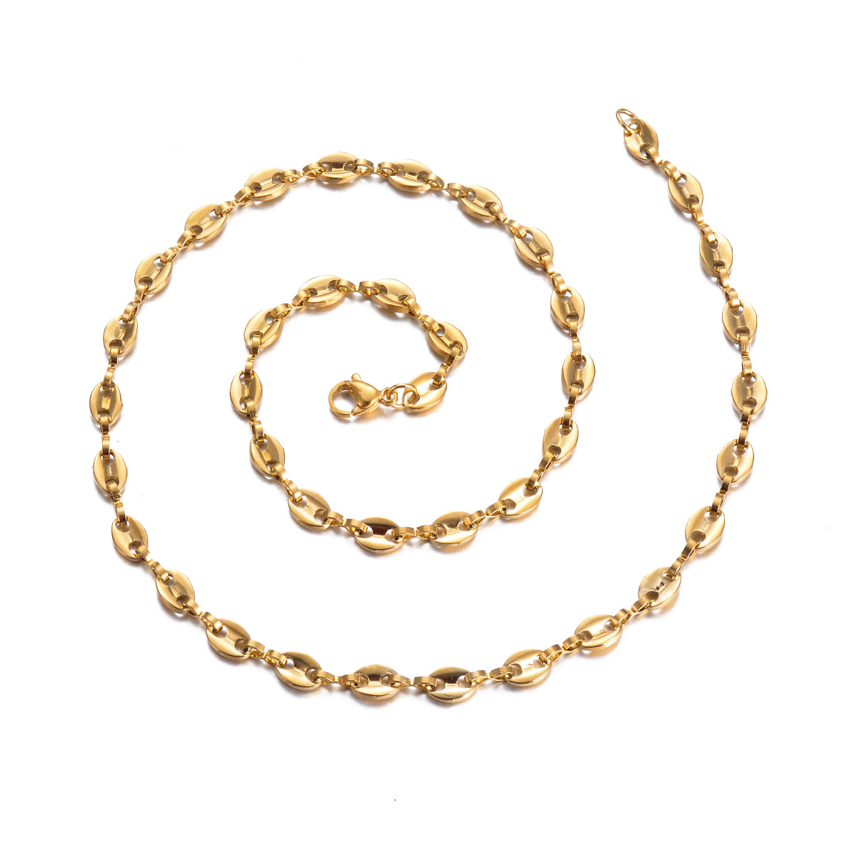 Hip-Hop Solid Color Titanium Steel Plating Unisex Chain Necklace Men Chain Necklaces display picture 1