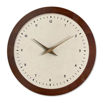 12 inch French crystal porcelain wooden clock wall clock living room high sense wall clock mute clock wholesale