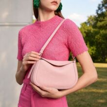 头层牛皮Bags大容量女贝壳包新款流行休闲斜挎包单肩包腋下包