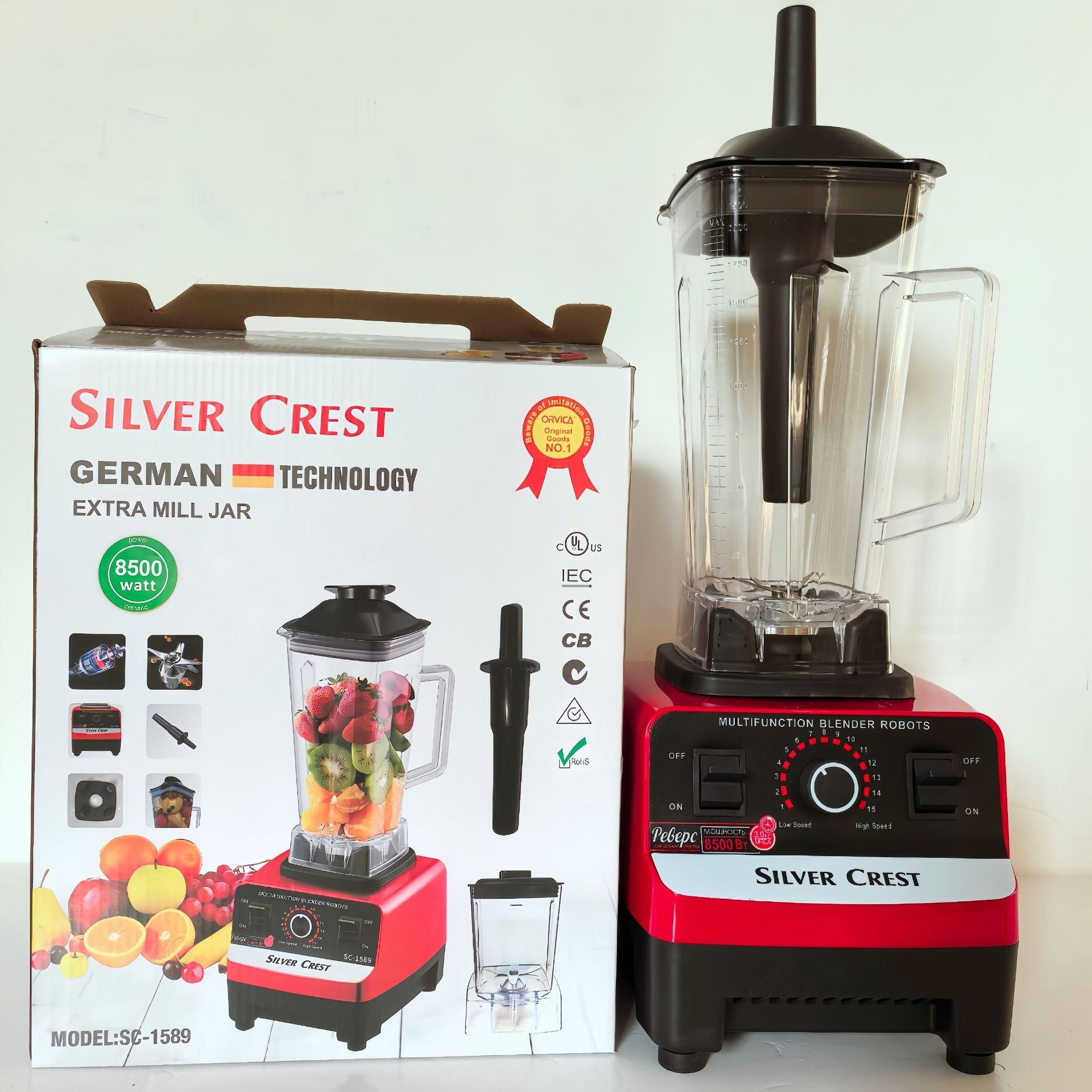 4L 8in1 mezcladora comercial de acero inoxidable mezcladora de alta potencia carne triturada máquina de jugo de hielo fábrica transfronteriza