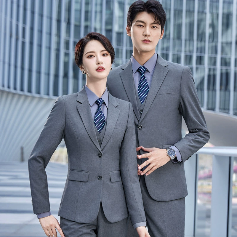 Весенний новый костюм с длинным рукавом, официальная одежда для мужчин и женщин, деловая одежда, костюм в отеле 4S Магазин, продажа, рабочая одежда