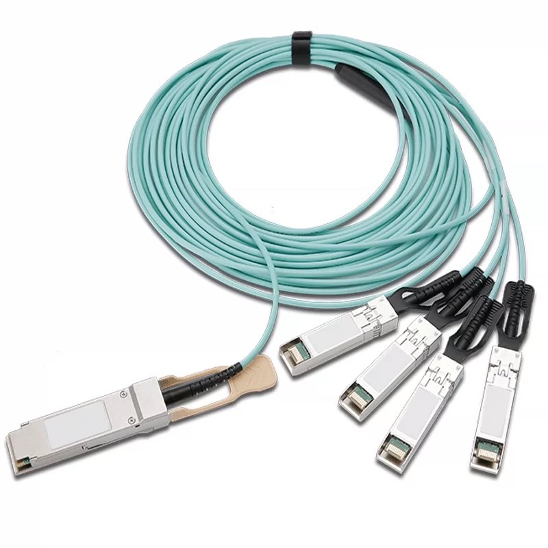 兼容QSFP28-4SFP28-AOC-1M QSFP28转4xSFP28有源光缆无源模块