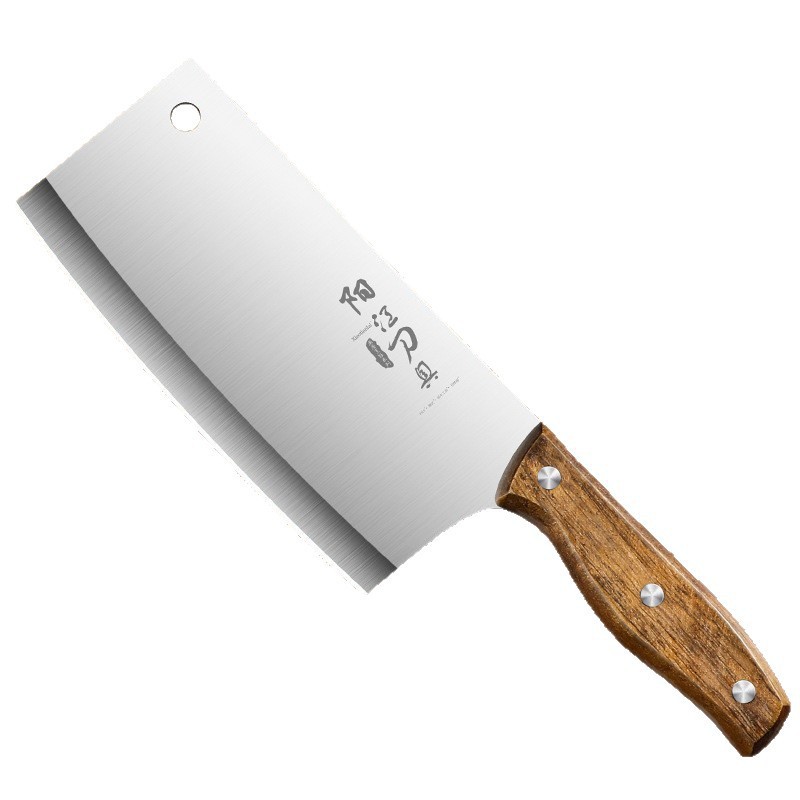 Cortar y cortar cuchillo de cocina antiguo cuchillo de corte de huesos de doble propósito cuchillo de corte de carne doméstico método de corte de carne frutas forjadas a mano Longquan
