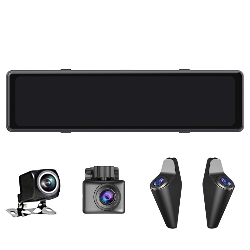 12インチパノラマ4録画ストリーミングドライブレコーダWIFI全画面4kハイビジョン夜視バック映像|undefined