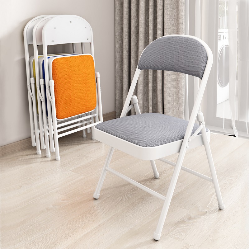 Simple Chair, Backrest Chair, Household Folding Stool, Portable Computer Chair, Training Conference Chair, Dining Chair, Office Chair, Durable