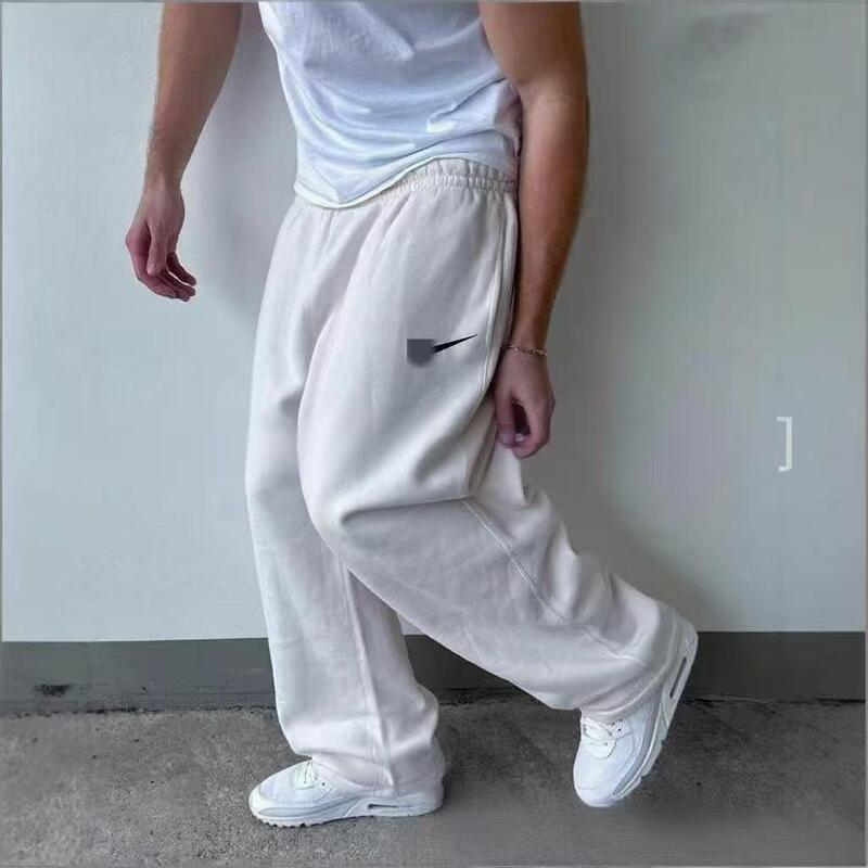2025 Cross-Border European and American Trendy Brand Casual Versatile Hot-Selling Fashion Casual Fishhook Embroidery Fleece-Lined Sports Pants