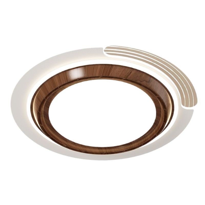 Luz de ventilador sin hoja, lámpara de techo de dormitorio, estilo antiguo, moderno, simple, ultrafino, circular, invisible, silencioso, lámpara de ventilador de una pieza