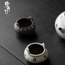 野有作纯手工日式禅意三足香插香薰炉家用室内供奉香道供佛盘香炉