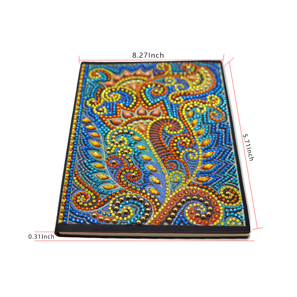 Pegatinas personalizadas para cuadernos con pintura de diamantes DIY, pinturas decorativas de diamantes hechas a mano, cuadernos con pintura de diamantes, pintura de diamantes completa.
