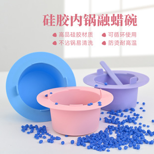 Melting Wax Silicone Pot, Foldable, High Temperature Resistant, Easy to Clean, Beeswax Silicone Bowl, Beauty Bowl, 400ml Essential Oil Bowl, High Temperature Resistance