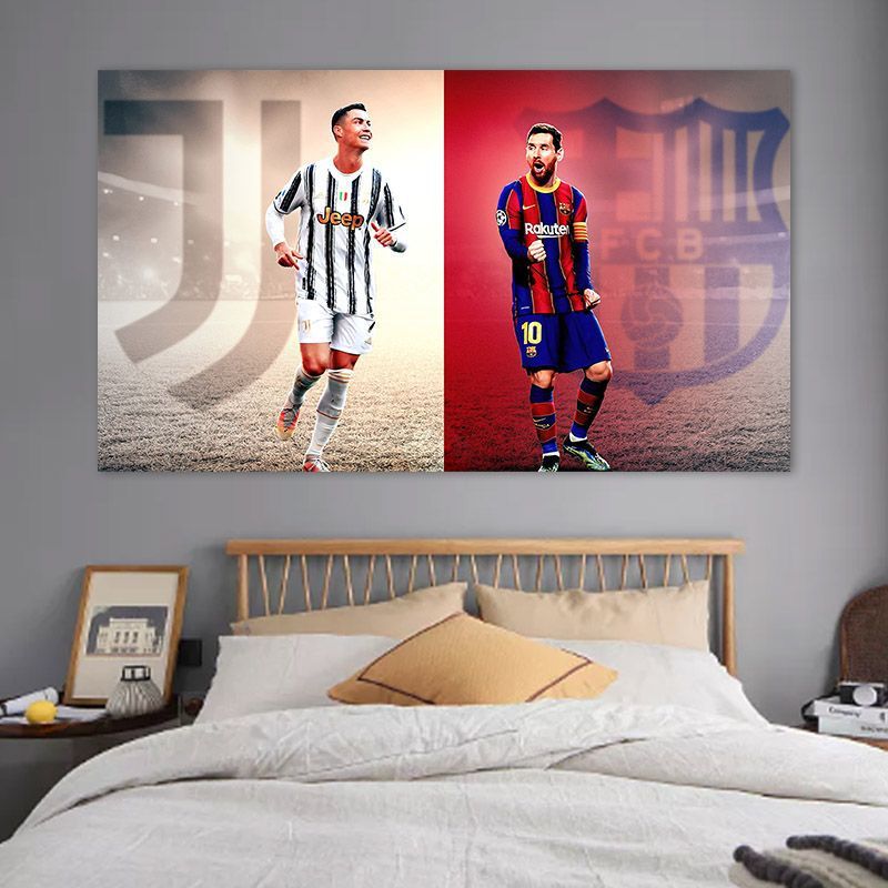 Carteles de fútbol pegatinas de pared autoadhesivas pinturas decorativas Cromesi Copa del Mundo pinturas murales de dormitorio dormitorio estudiantes