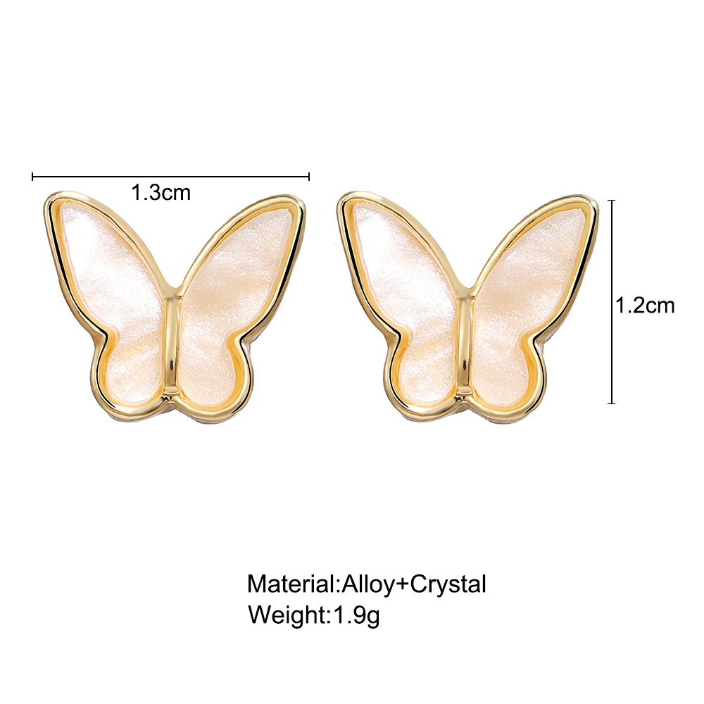 Retro Butterfly Alloy Plating Women's Ear Studs 1 Pair display picture 5