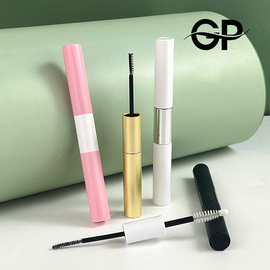 现货双头睫毛胶水管包材OEM分段式假睫毛胶水瓶睫毛雨衣空管跨境