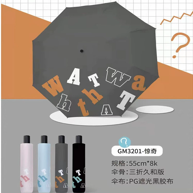 Cartoon automatic handheld umbrella, with little bears, fully automatic, sun protection