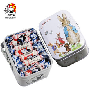 大白兔奶糖114克禮盒裝 創意生日寶寶回禮糖果禮物上海特產批發