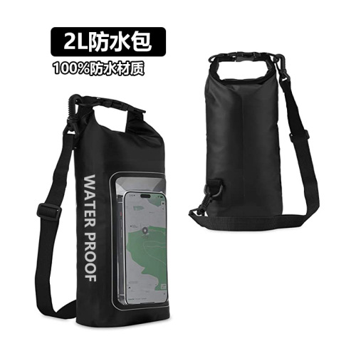 Amazon New Product 2L Waterproof Bag Outdoor Crossbody Bag Dual-Function Waterproof Phone Bag PVC Swimming Waterproof Bag