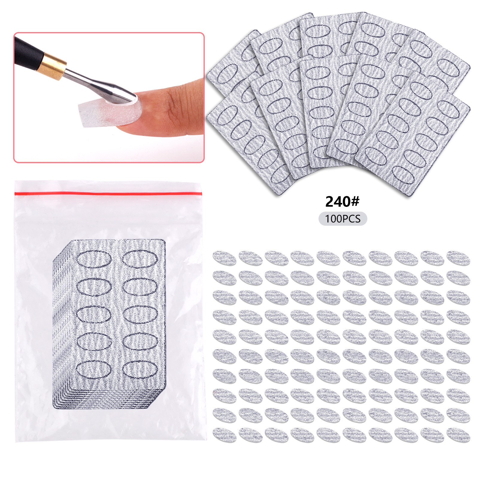 Push de acero para uñas transfronterizo Push de acero de herradura de doble cabeza ruso Push de piel muerta Pincel de manicura para pulir la superficie de la uña