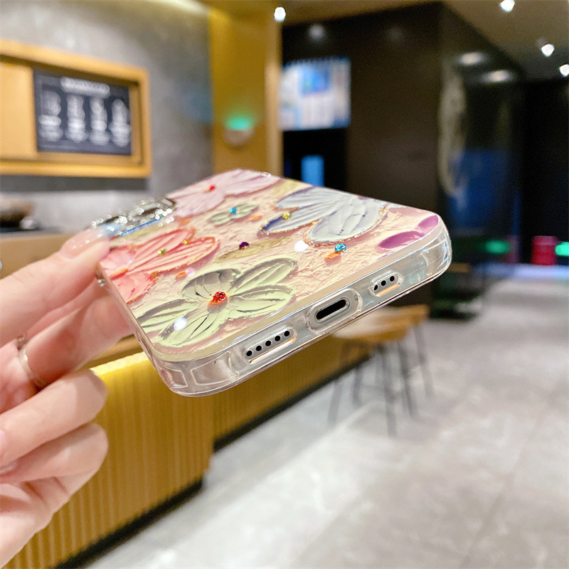 100g Weight iPhone Applicable Brands Phone Cases Classification PC Material Flower Pattern Vintage Style Style PC Flower Vintage Style Phone Cases Phone Accessories 6