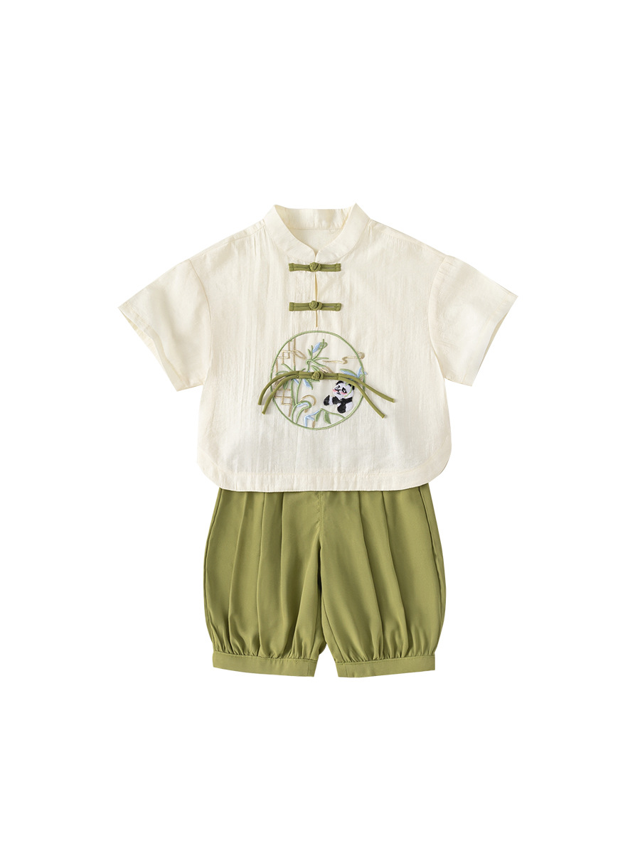 Youbao ropa para niños traje para niños verano bebé nuevo vestido chino niños estilo chino Hanfu verano XT84124 image 6