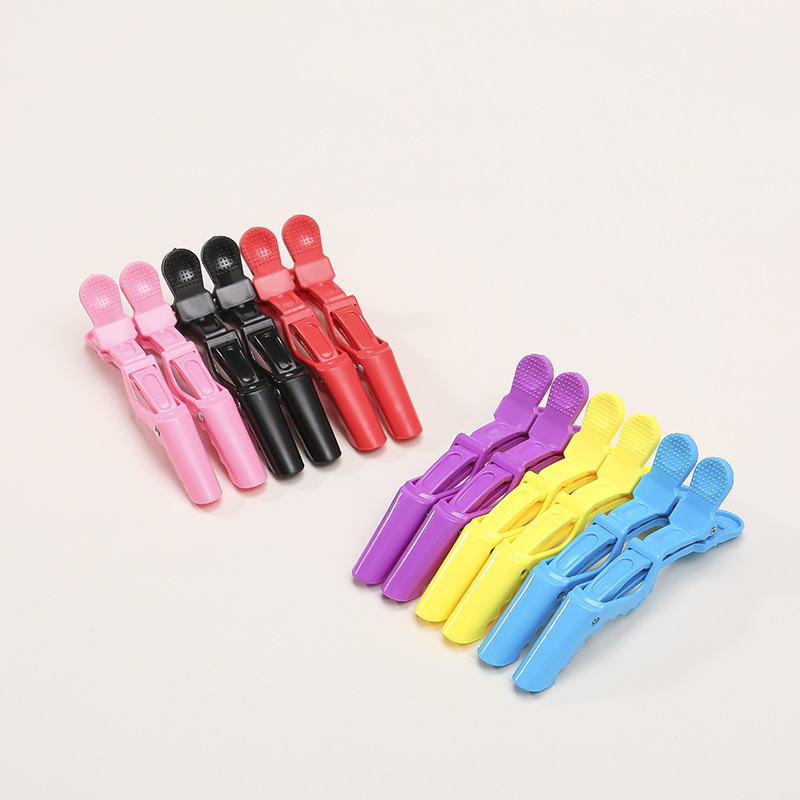 Cross-border European and American beauty salon supplies crocodile clip plastic duckbill clip hair salon perm tool positioning partition