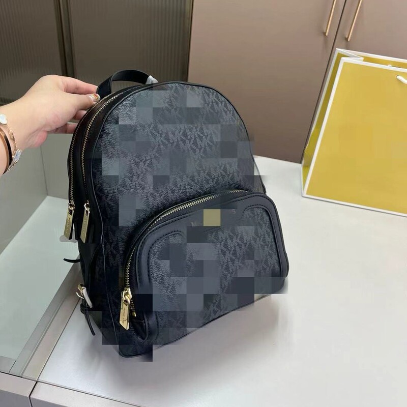 2025 Bag Women's Mk Backpack Big-Name Backpack School Bag High-End Women's Bag Zipper Printed Travel Bag Student 2025 Bag Women's Mk Backpack Big-Name Backpack School Bag High-End Women's Bag Zipper Printed Travel Bag Student