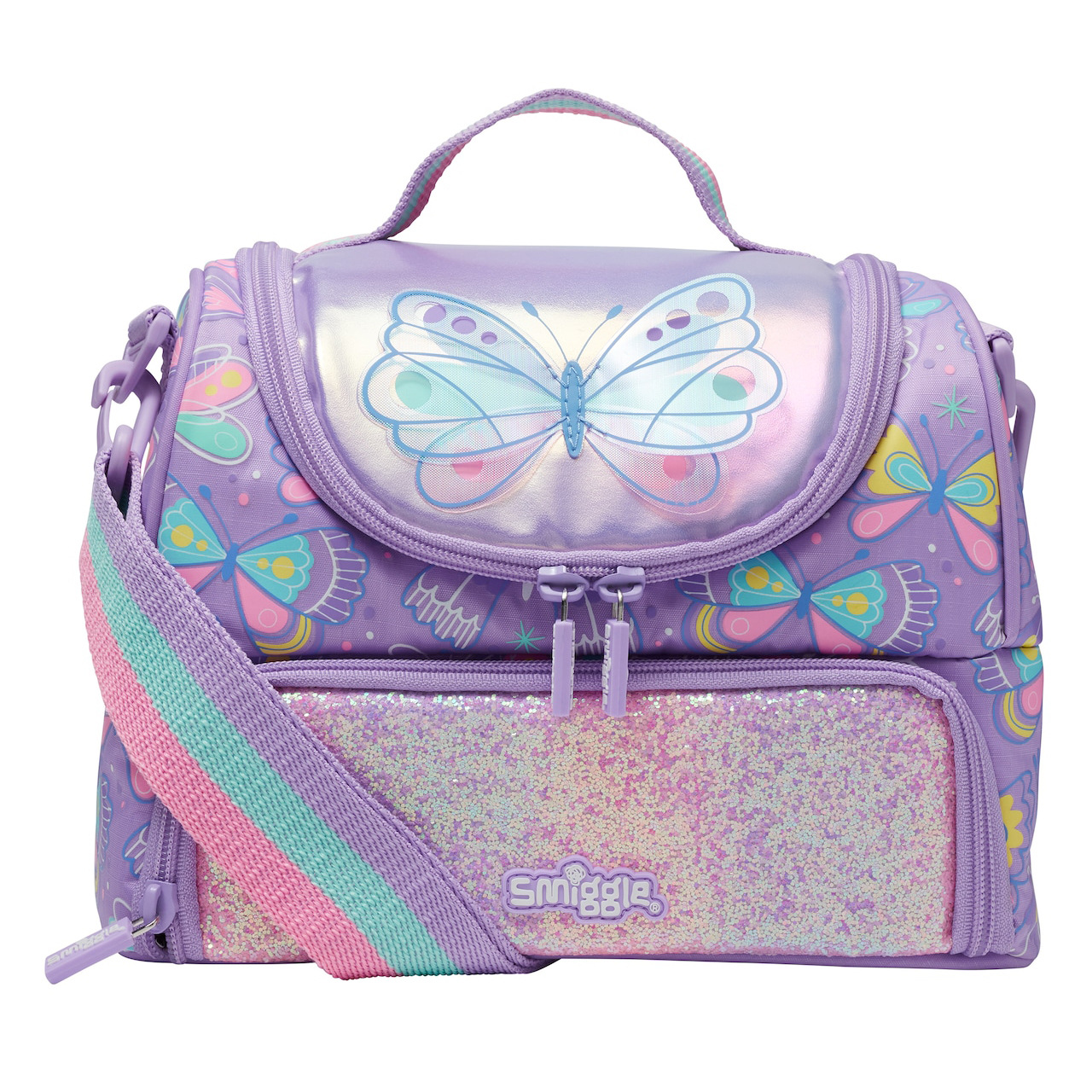 Australia smiggle doble capa Bento bolso caja de almuerzo niños de la escuela primaria BOLSA DE AISLAMIENTO impermeable bolsa de almuerzo grande