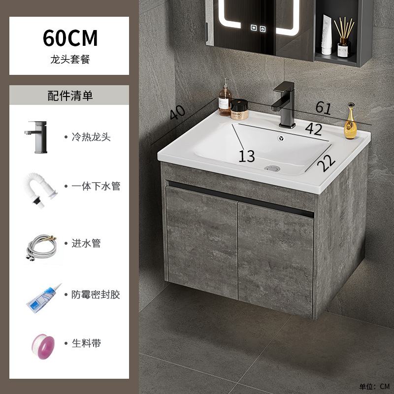 60 gabinete de cerámica + grifo