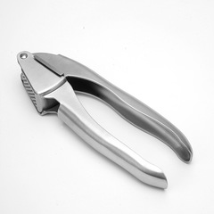 304 Stainless Steel Thickened Garlic Press, Garlic Masher, Kitchen Garlic Crusher, Household Multi-Functional Garlic Mincer with Clip Tool