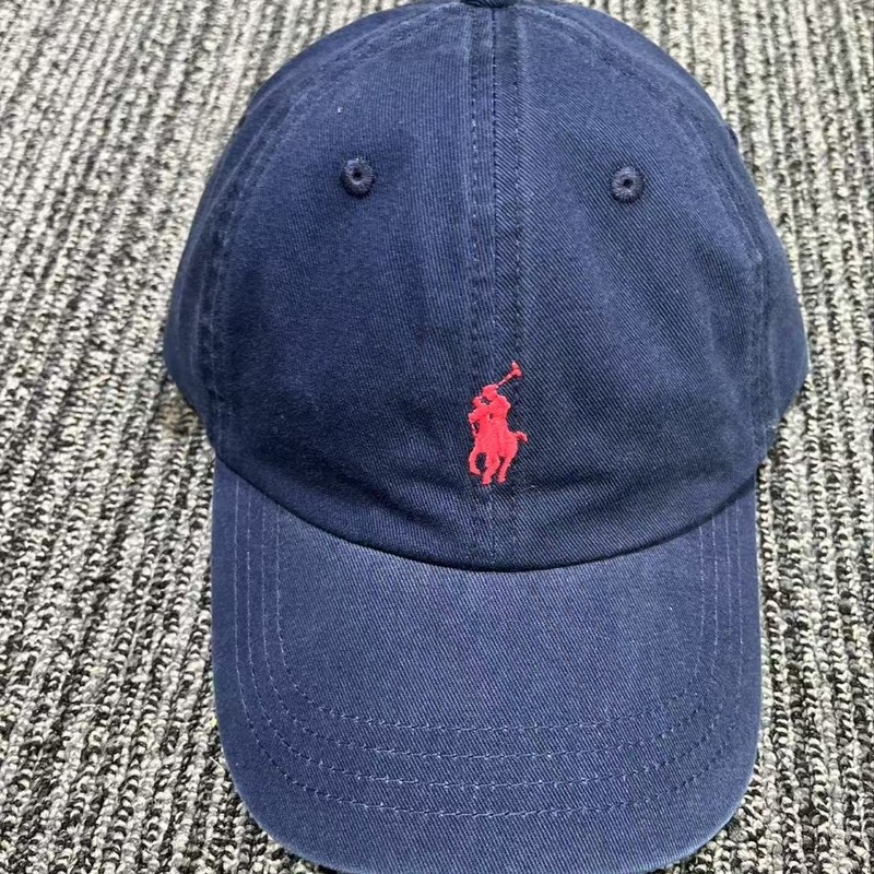 QRコードで購入可能 RL ラフハット 男女兼用 ベースボールキャップ 馬の刺繍入り グレー 大きなつば ソフトトップ ポロキャップ|undefined