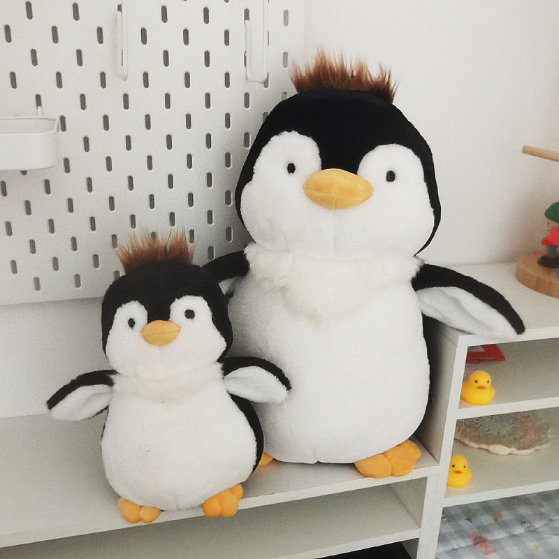 Linda muñeca de pingüino animal marino juguete de peluche para niños muñeca de ragdoll almohada de pingüino emperador transfronterizo al por mayor