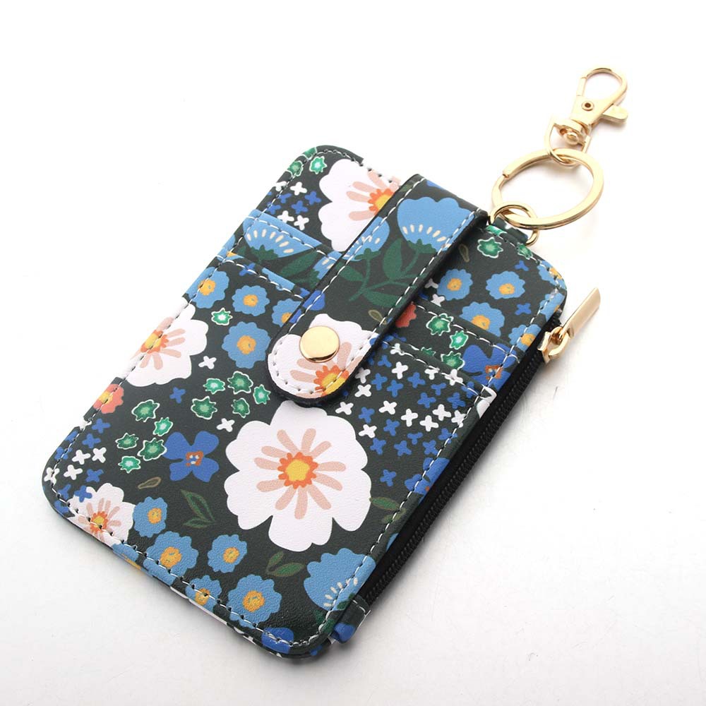 47g Weight Keychain Classification 1 Piece Quantity Daily Occasion Pu Leather Material Flower Pattern Unisex Gender Casual, Pastoral Style Casual Pastoral Flower Pu Leather Unisex Keychain 1