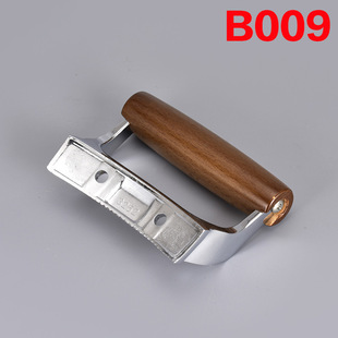 Factory wholesale Beech pot ear steamer milk pot stainless steel aluminum pot ear solid wood pot ear anti-scald handle