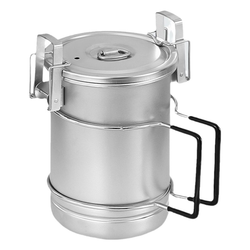 Actualizado camping olla de cocina de gran capacidad al aire libre artefacto de cocina multifunción cocina portátil camping olla colgante 304