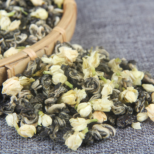 Wholesale jasmine tea strong flavor special grade jasmine snail Guangxi Hengxian jasmine snail 500g bulk