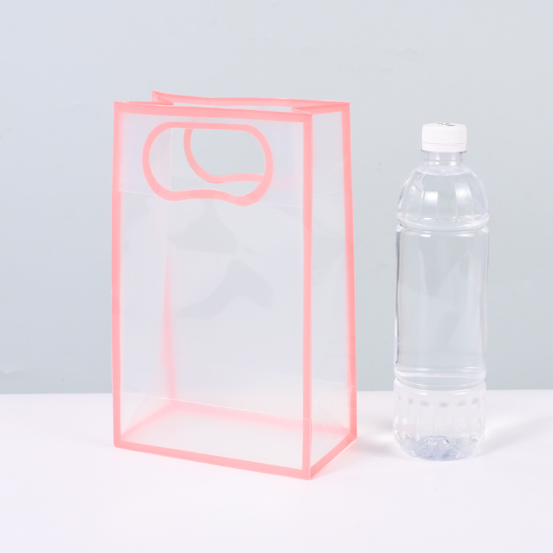 PP bolsas transparentes de mano de alto grado de sensación de 1 de junio día de los niños con regalo de mano plástico esmerilado regalo de cumpleaños de boda bolsa de regalo