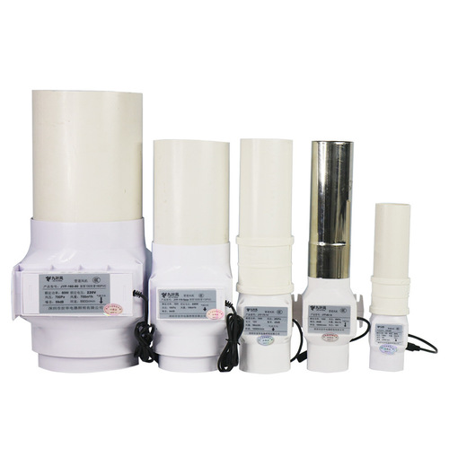 4-inch PVC pipe fan small exhaust 12V 3-inch exchange fan bathroom exhaust fan boost oblique flow smoke exhaust machine