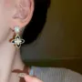 方形气质法式复古耳坠