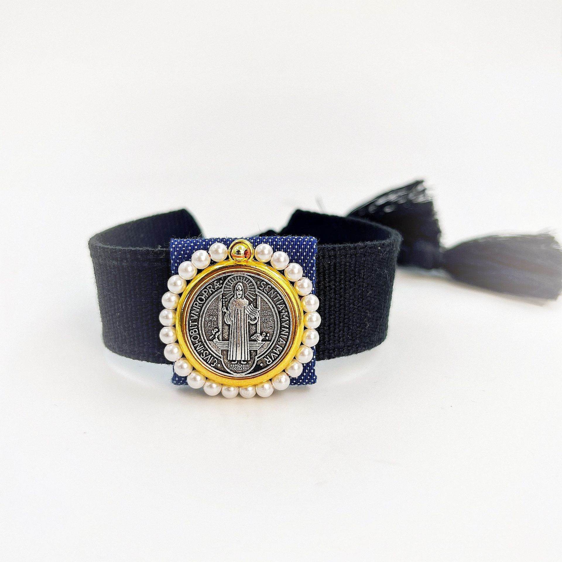 Daily Occasion Copper Human Round Saint Benedict Bracelets
