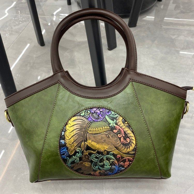 Bolso de gran capacidad 2023 transfronterizo artístico estilo nacional bolso de mujer de moda simple bolso de las axilas estilo coreano bolso de mujer de estilo occidental