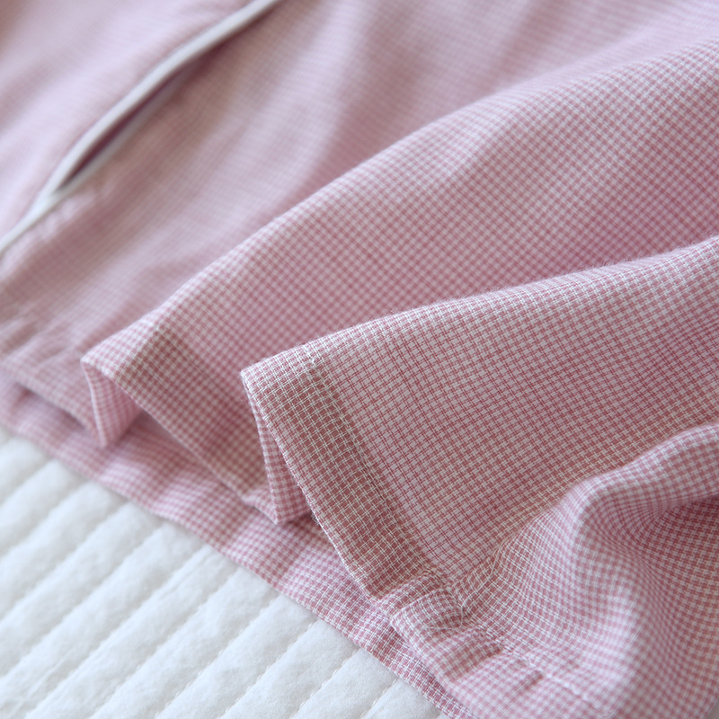 小格子纱布套装