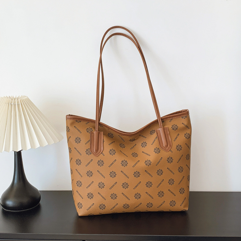 2024 nuevo bolso de impresión de gran capacidad, bolso de mano casual versátil, bolso de hombro de viaje de alta calidad