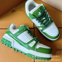 断码特价出口大牌外贸原单新款真皮运动休闲鞋牛皮圆头小白鞋板鞋