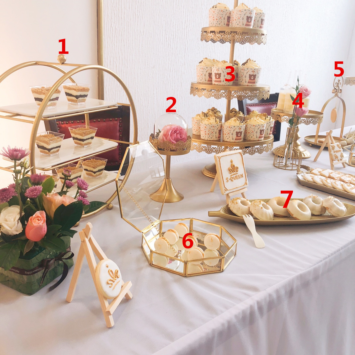 Estilo europeo té de la tarde Merienda stand creativo boda postre Mesa decoración postre pastelería pastel soporte de comida fría soporte de exhibición