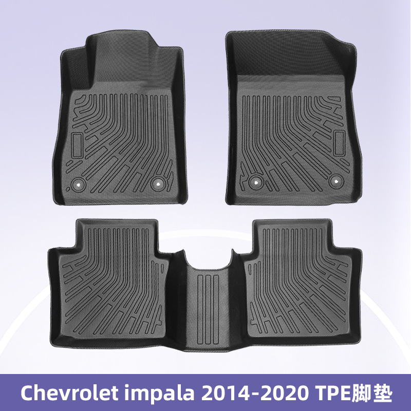 Para Chevrolet Impala 2014 - 2020 TPE Foot Pads 3D All-Weather Material Cojín del maletero