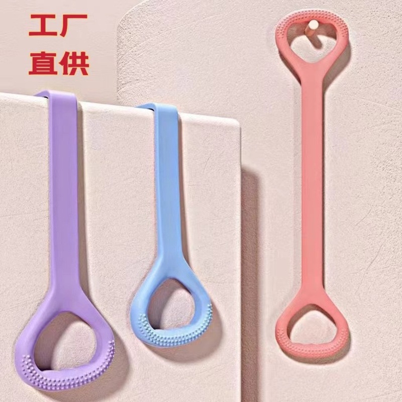 女性用の新しい8の字テンショナー、オープンバック肩トレーニング、スリムバックアーティファクト、ヨガストレッチベルト、バックシリコン厚手の弾性ロープ|undefined