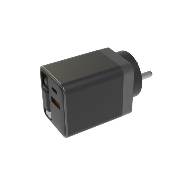 PD65Wストレッチライン充电ヘッド65W伸缩ラインA C充电器TYPE-C 65W二口ワイヤーアダプタ付き|undefined