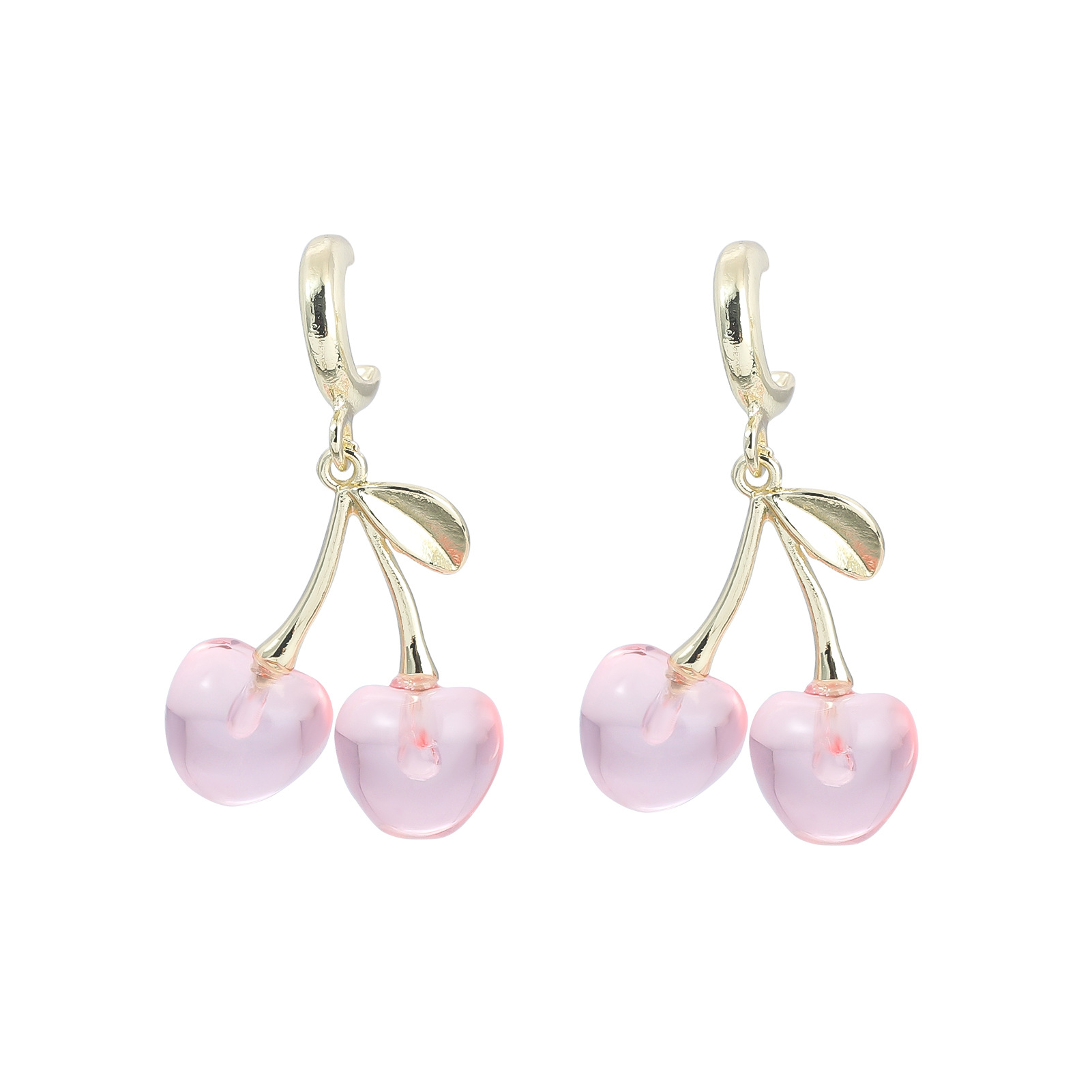 16g Weight Alloy Ear Needle Material Drop Earrings Classification 1 Pair Quantity Casual, Daily Occasion Zinc alloy Material Cherry Pattern Women's Gender Sweet Style 1 Pair Sweet Cherry Zinc Alloy Drop Earrings 25