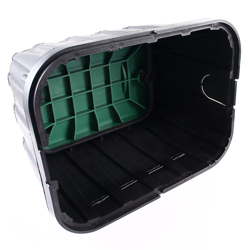 Caja de válvula de toma de agua enterrada tipo herramienta de riego de jardín caja de válvula de plástico para riego por pulverización verde pozo de válvula de múltiples tamaños