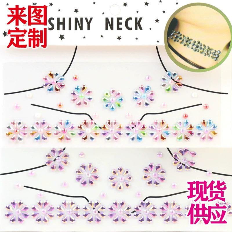 Трансграничный музыкальный фестиваль наклейка для лица Хэллоуин вечерние макияж наклейка для лица Личность горный хрусталь выпускной вечер Красота Макияж EDM украшение