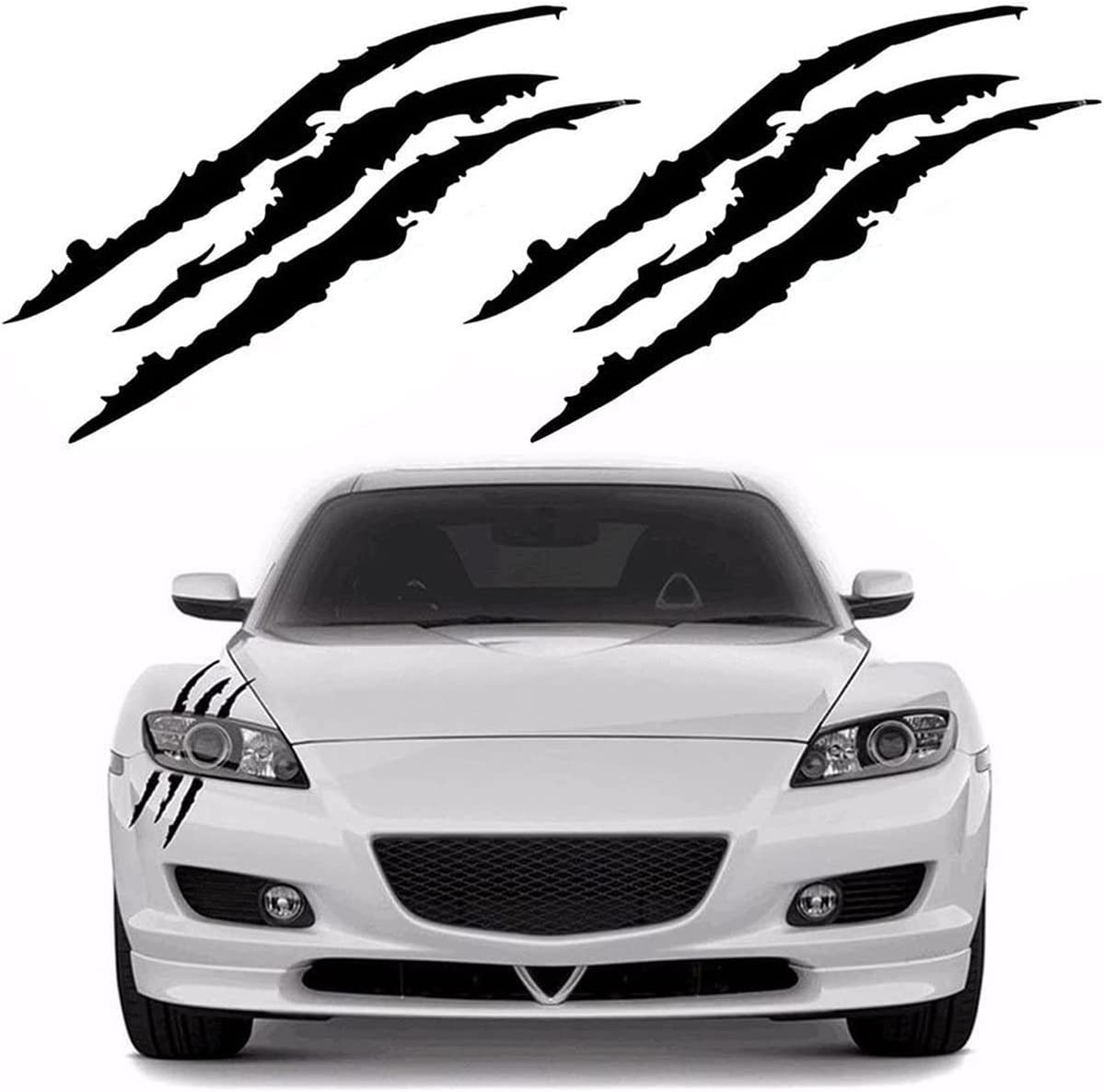 Productos transfronterizos calcomanías de marca de garra Rosa faros de coche pegatinas decorativas 41x12. Precio de una sola pieza de 7cm